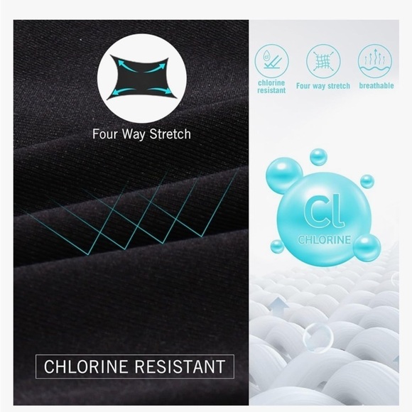 NWT BALEAF Women's Athletic Training Adjustable Strap One Piece Swimsuit size 34 - Picture 5 of 8